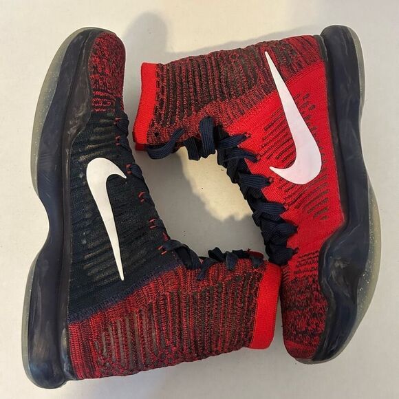 Nike Kobe 10 Elite High American Red Blue Basketball Shoes Mens 8 718763-614 main image 5